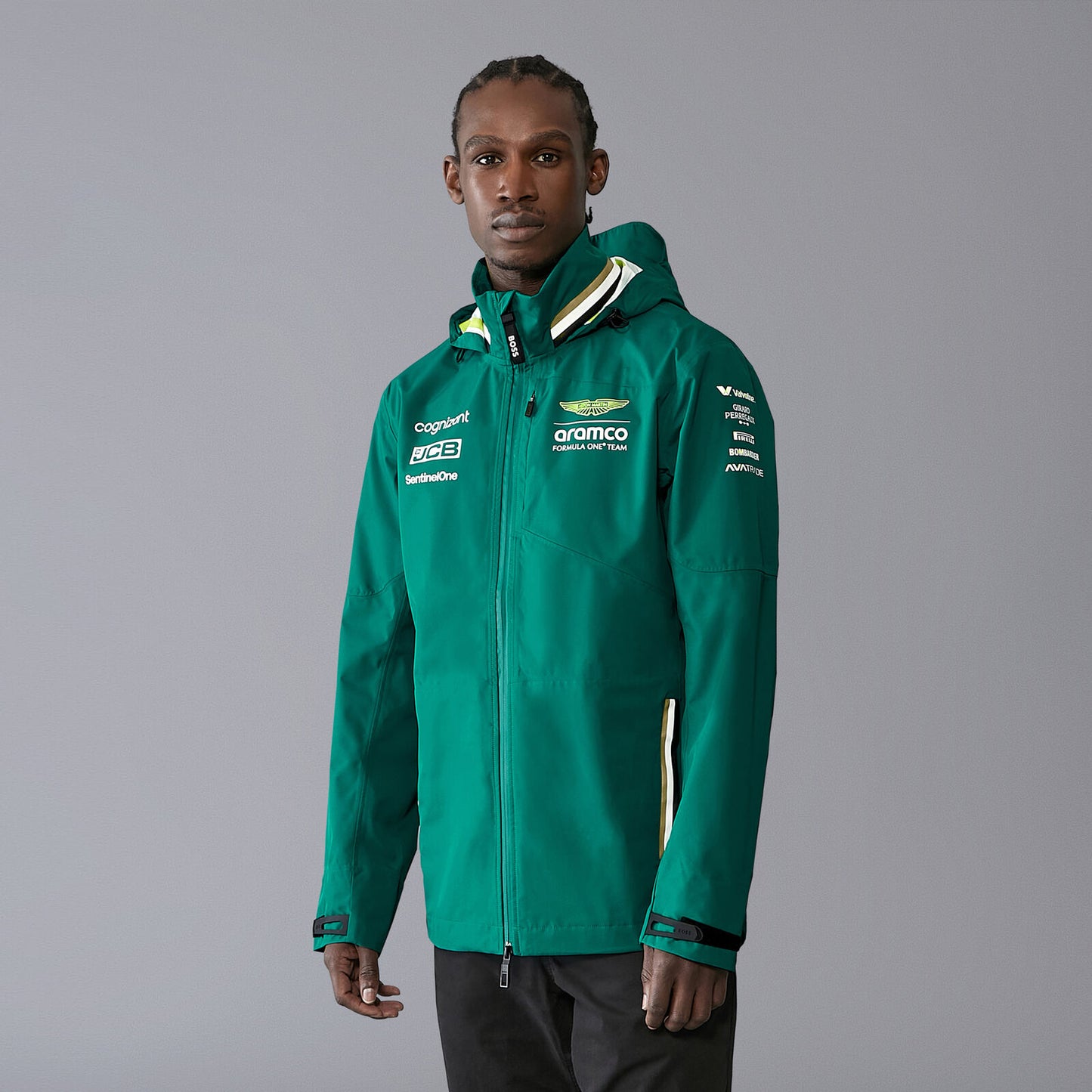 Chamarra Impermeable Oficial Aston Martin 2024